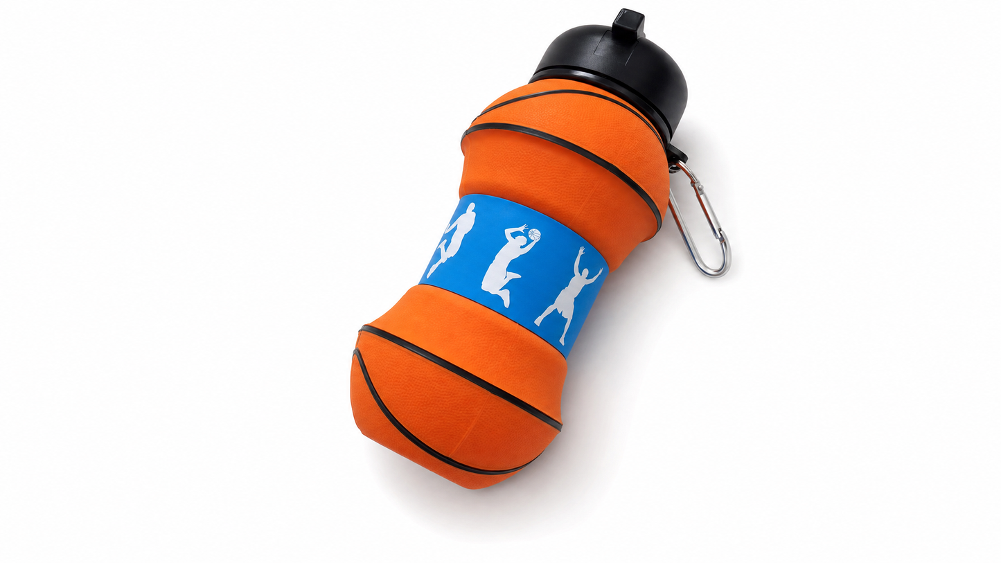 Foldo | Foldable Water Bottle | Basketball Shape