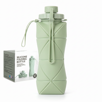 Foldo | Green Silicone | Foldable Bottle