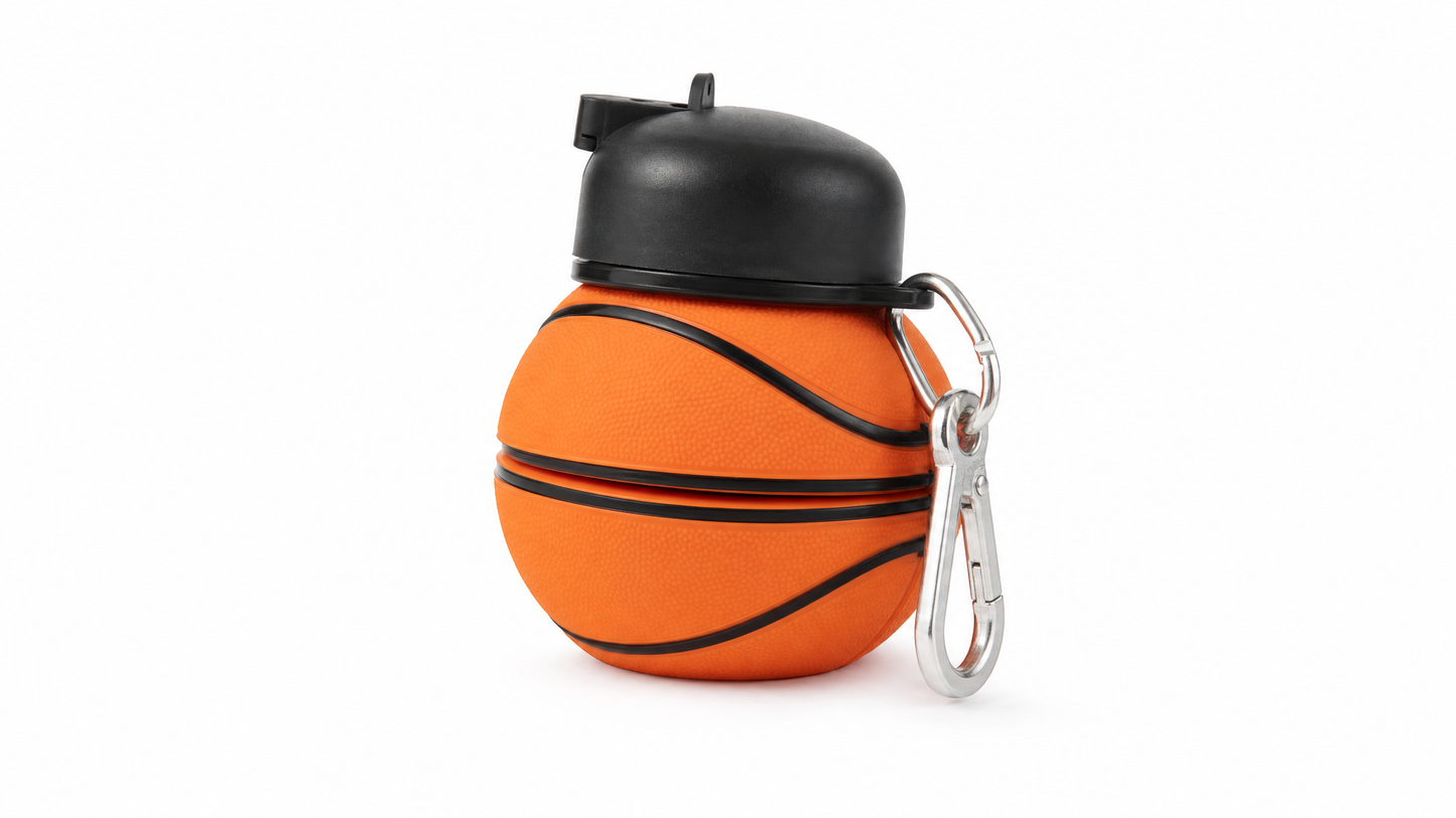 Foldo | Foldable Water Bottle | Basketball Shape