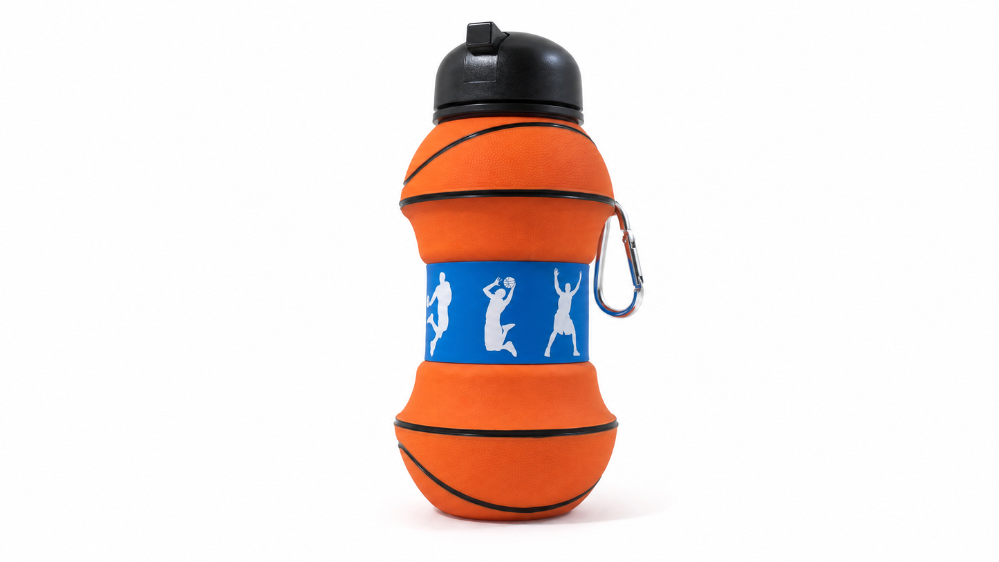 Foldo | Foldable Water Bottle | Basketball Shape