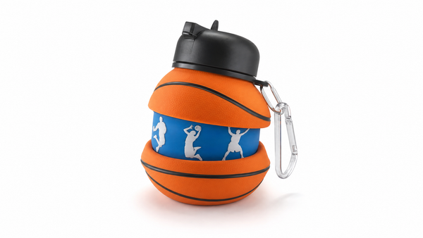 Foldo | Foldable Water Bottle | Basketball Shape